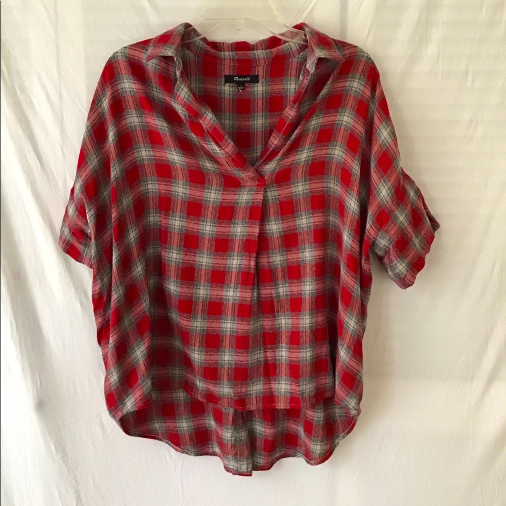 Red patterned MADEWELL TOP
